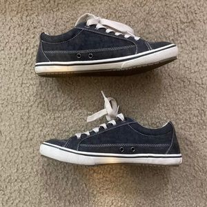 Womens Taos Star Gray Blue Canvas Shoes Size 6